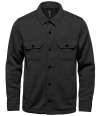 SNF-1 Stormtech Avalante Knitted Fleece Shirt Jacket Black Heather colour image